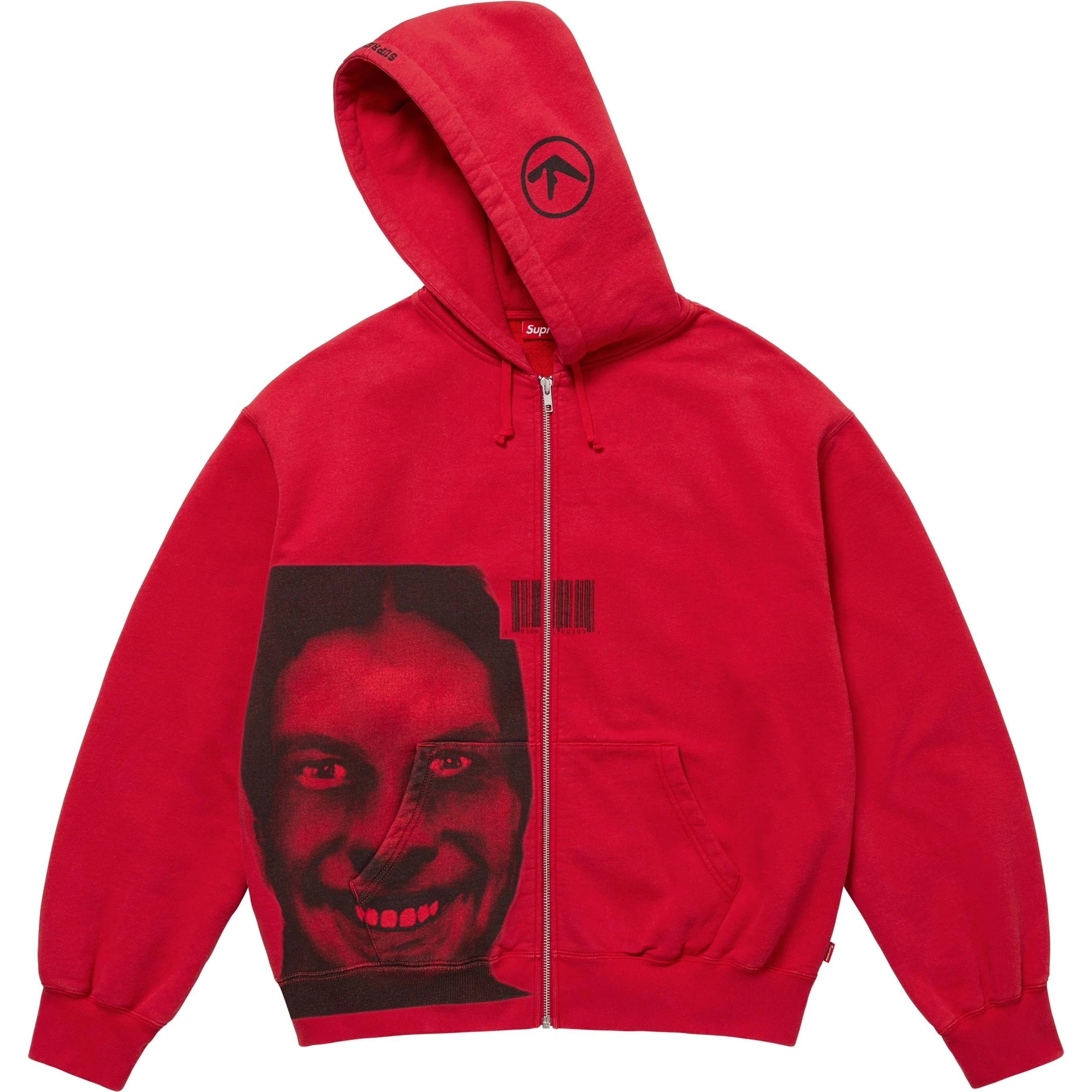 Supreme/Aphex Twin Zip Up Hooded Sweatshirt view 9